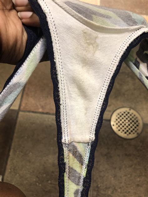 Smelly Panties With Cream And Streaks From A Long Hot Day Of Shopping
