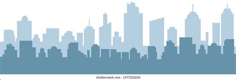 6 City Skylines Photoshop Custom Shapes