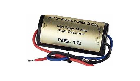 Whine Alternator Pyramid NS12 12 Amp InLine Noise Suppressor