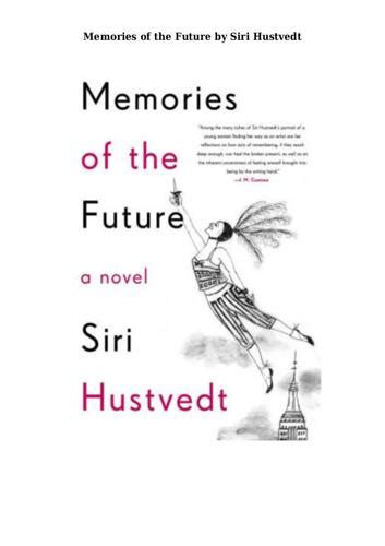memories of the future by siri hustvedt books