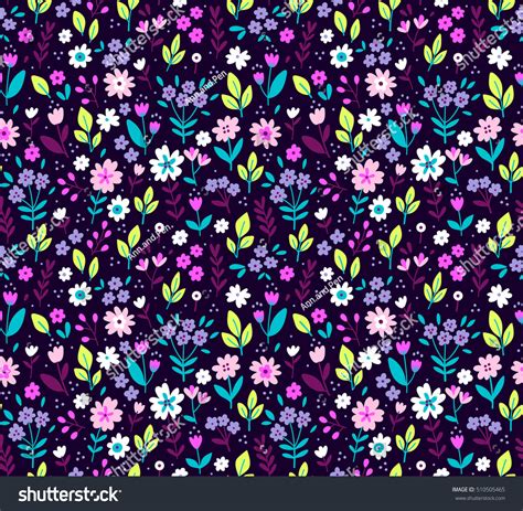Cute Floral Pattern Small Flower Ditsy Stock Vector 510505465