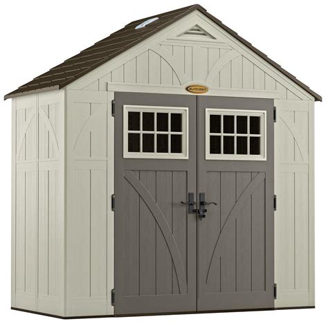 Suncast Tremont 4 Ft 34 In X 8 Ft 4 12 In Resin Storage Shed