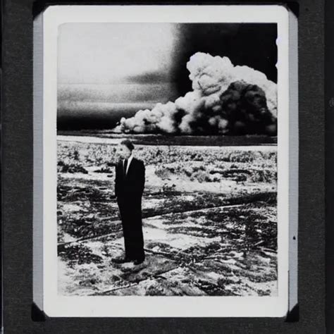Vladimir Putin Looking At An Atomic Bomb Explosion Stable Diffusion