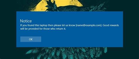 How To Show Custom Message At Windows 10 Login Screen