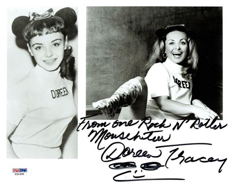 Doreen Tracey Signed Mouseketeer Authentic Autographed 8x10 Photo Psa