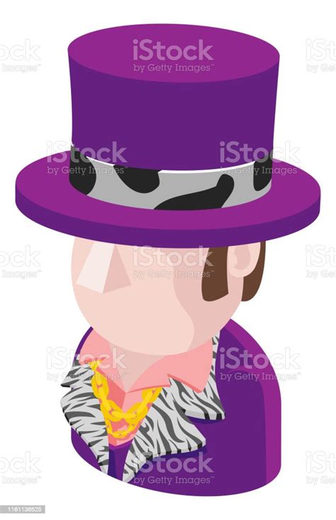 Purple Suit Man Avatar People Icon Stock Illustration Download Image
