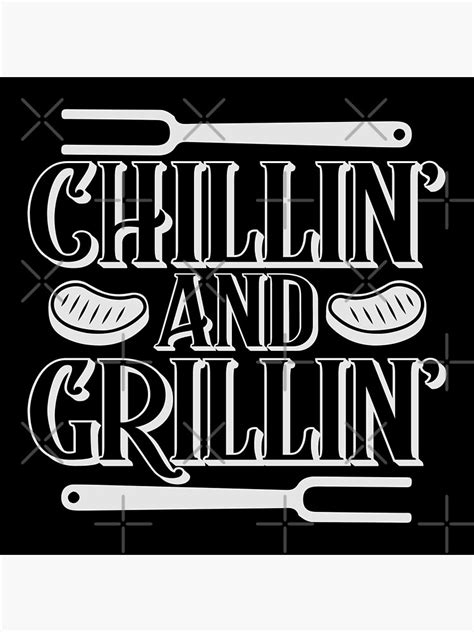 Chillin And Grillin Summer Pool Party Bbq Poster For Sale By Totaltrendsrus Redbubble