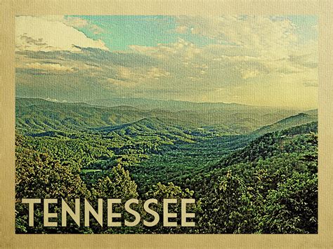 Tennessee Travel Poster Digital Art By Flo Karp Fine Art America