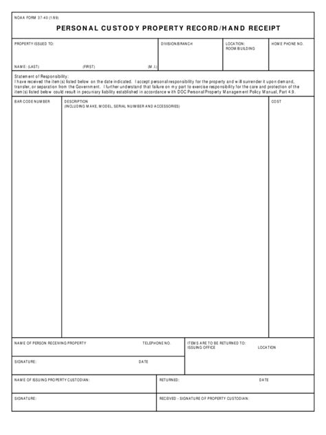 Exclusive Hand Receipt Template Army Fabulous Receipt Templates