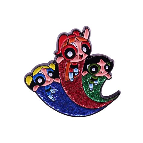 The Powerpuff Girls Enamel Pin Brooch Pins For Backpack Etsy