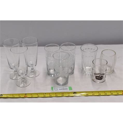 Misc Different Drinking Glasses Bodnarus Auctioneering