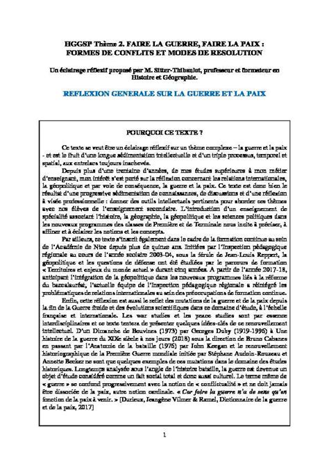 [PDF] HGGSP Thème 2 FAIRE LA GUERRE FAIRE LA PAIX : FORMES