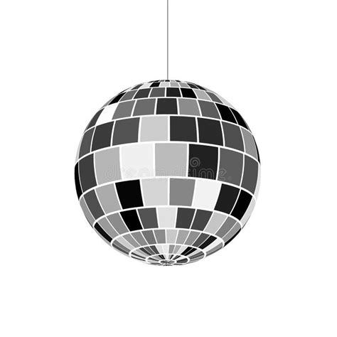Disco Ball Icon Nightlife Of 70s Retro Disco Party Vector