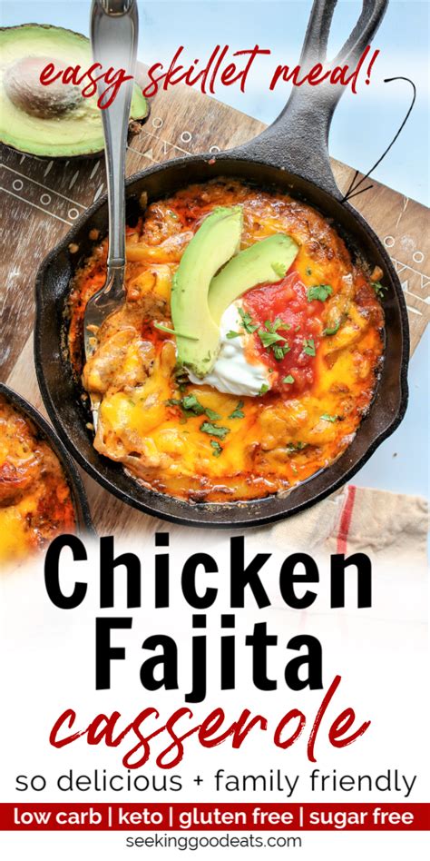 First, preheat the oven to 350 degrees fahrenheit. Skillet Chicken Fajitas Bake (Low Carb and Keto) | Recipe ...