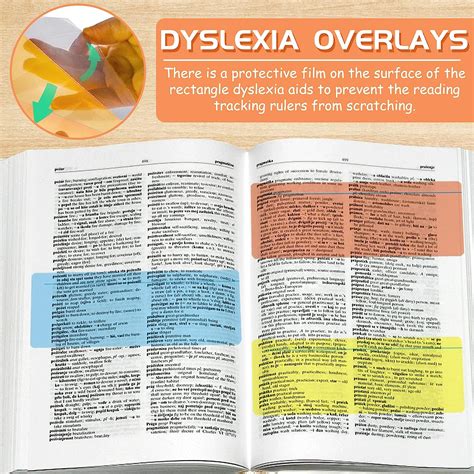 Buy 16 Pcs Dyslexia Overlays For Children Coloured Reading Dyslexia