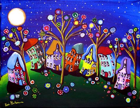Whimsical Trees And Houses By Renie Britenbucher