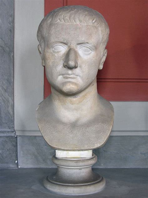 Emperor Tiberius Roman Bust Marble 1st Century Ad Musei Vaticani