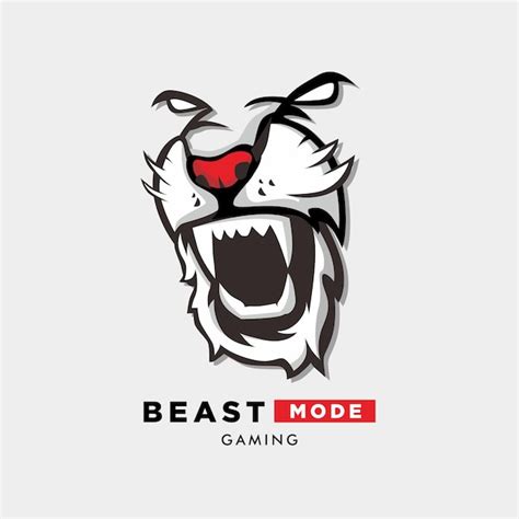 Premium Vector Beast Mode Logo With Tiger Illustration