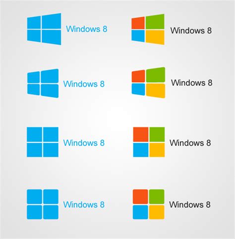 All Windows 8 Logos