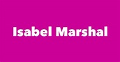 Isabel Marshal - Spouse, Children, Birthday & More