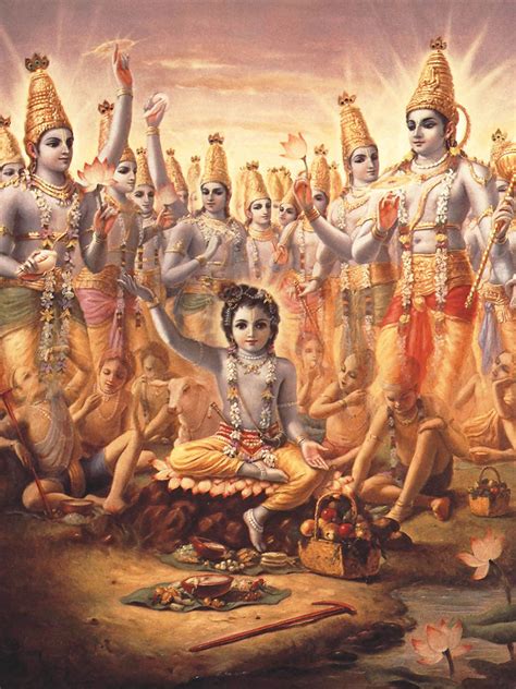 The Stealing Of The Boys And Calves By Brahma Krsna The Supreme