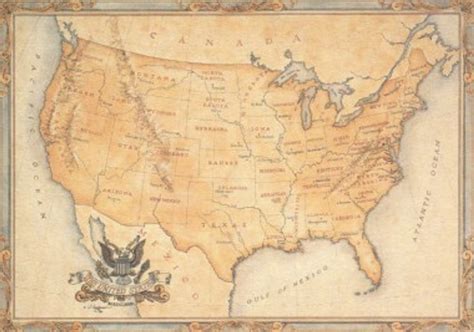 Old Map Of United States