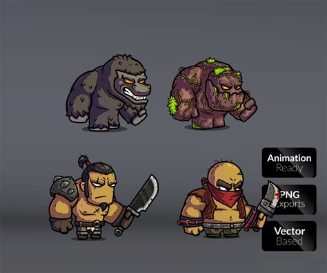 Monster Rpg Character Pack 1 Game Art Partners