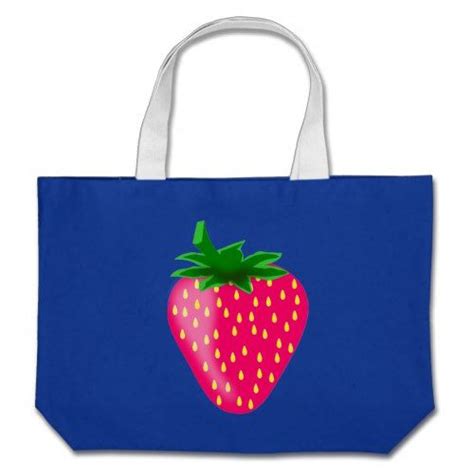 Stawberry Strawberries Large Tote Bag Tote Bag Large Tote Bag Bags
