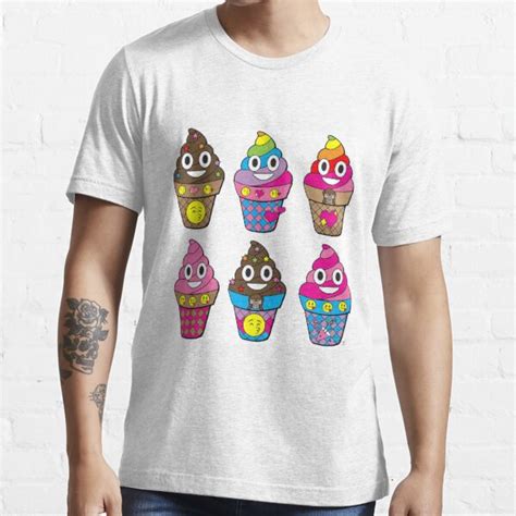 Emoji Poop Ice Cream Rainbow T Shirt By Danikates Redbubble