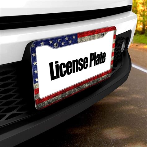 Funnylpopoiamef Custom Patriotic Usa License Plate Frames Quality