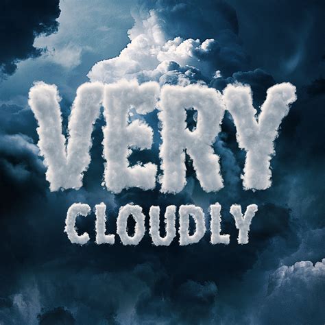 3d Sky Cloud Font Mock Up Behance