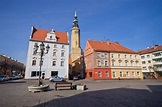 Stadsvierkant in Brzeg, Polen Stock Afbeelding - Image of plaats, markt ...
