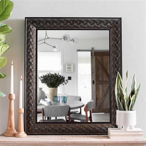 Oil Bronze Distressed Braided Framed Mirror From Kirkland S How To Clean Mirrors Mirror