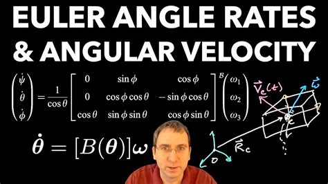 Euler Angle Rates And Angular Velocity Kinematic Differential Equation