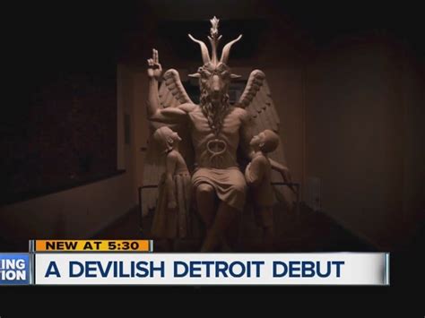 Satanic Temple Holds Public Sculpture Unveiling In Detroit