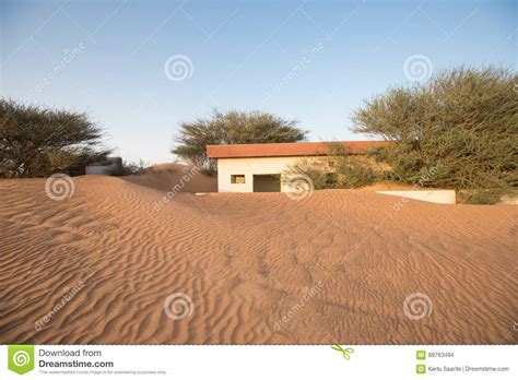 Abandoned Ghost Village In Arabian Desert Stock Photo Image Of