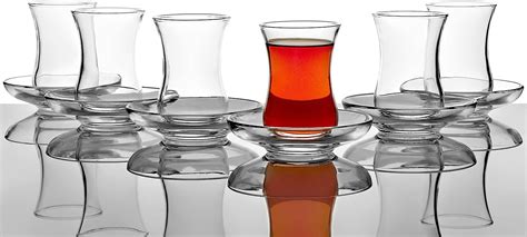 Pasabahce Premium Turkish Tea Glasses And Saucers India Ubuy