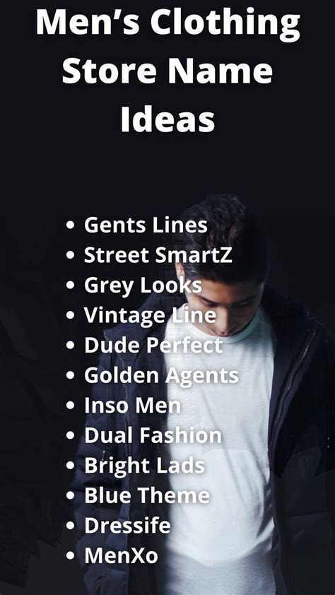 List Of Dashing Men S Clothing Brand Names Artofit