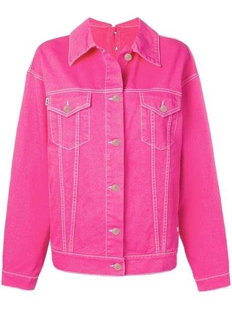 msgm oversized denim jacket pink oversized denim jacket jean jacket outfits jacket outfits