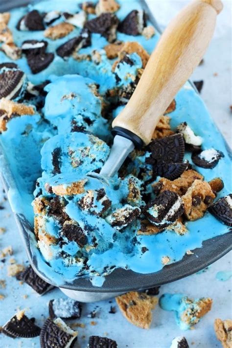 Cookie Monster Ice Cream Recipe The Three Snackateers