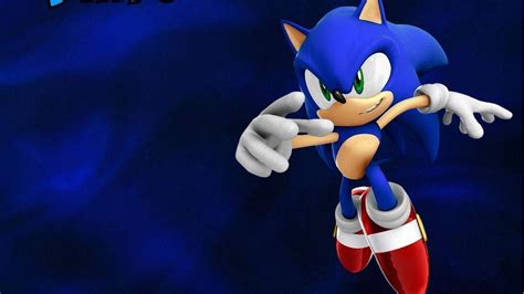 Angry Face Of Sonic The Hedgehog In Dark Blue Background Hd Sonic