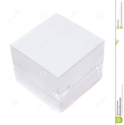 packed block  note paper stock photo image  blank