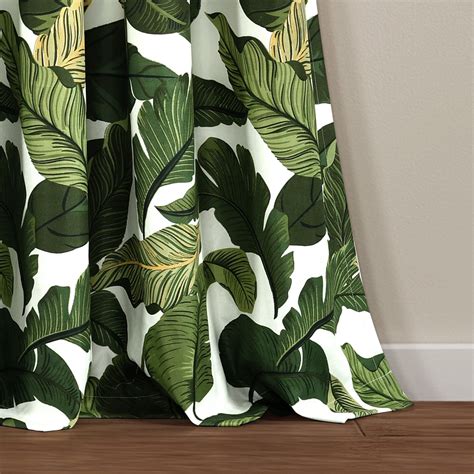 Tropical Paradise Window Curtain Panel Set 84 X 52 Green In 2021