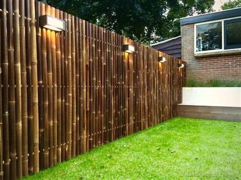 Black Bamboo Fence Sold In 8 Foot Lengths Choice Of 4 Heights Etsy