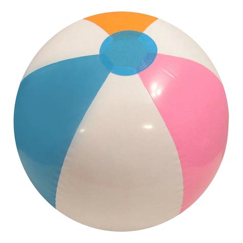 Inflatable Beach Ball 20 Glossy Striped Colorful Pool Summer Party Toy