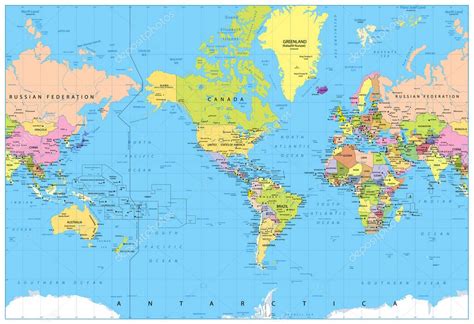 Mapa De America World Map Weltkarte Peta Dunia Mapa D
