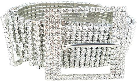 Women S Crystal Rhinestone Chain Waist Buckle Belt Luxury Sparkling