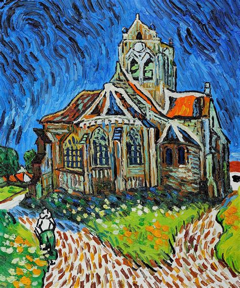 Vincent Van Gogh The Church At Auvers Vincent Van Gogh Art Van
