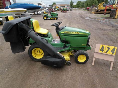 Jd345 can make the job of mowing. John Deere 345 w/power flow bagger