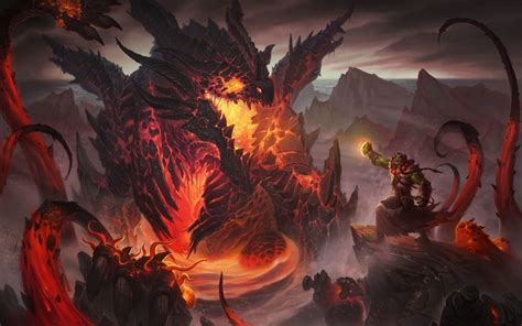 World Of Warcraft Cataclysm Dragons Orc Thrall Wallpaper Wallbase